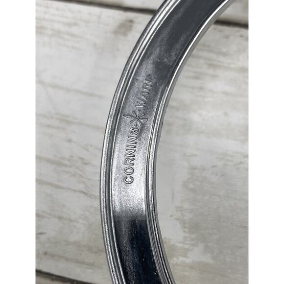 Vintage Corning Ware Pyrex Saucepan Casserole Cradle Trivets 13 & 10" SET OF 2 - Picture 7 of 11